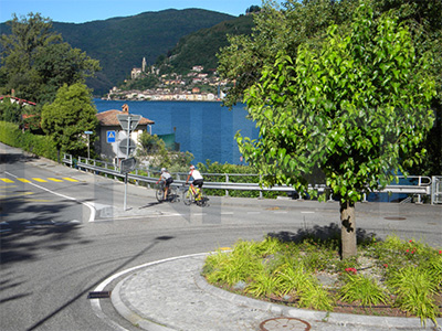Cycling Lake Lugano, Morcote