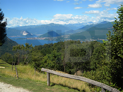 landscape Lake Maggiore and Monte Rosa