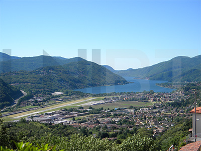 landscape Lake Lugano from Montemario climb