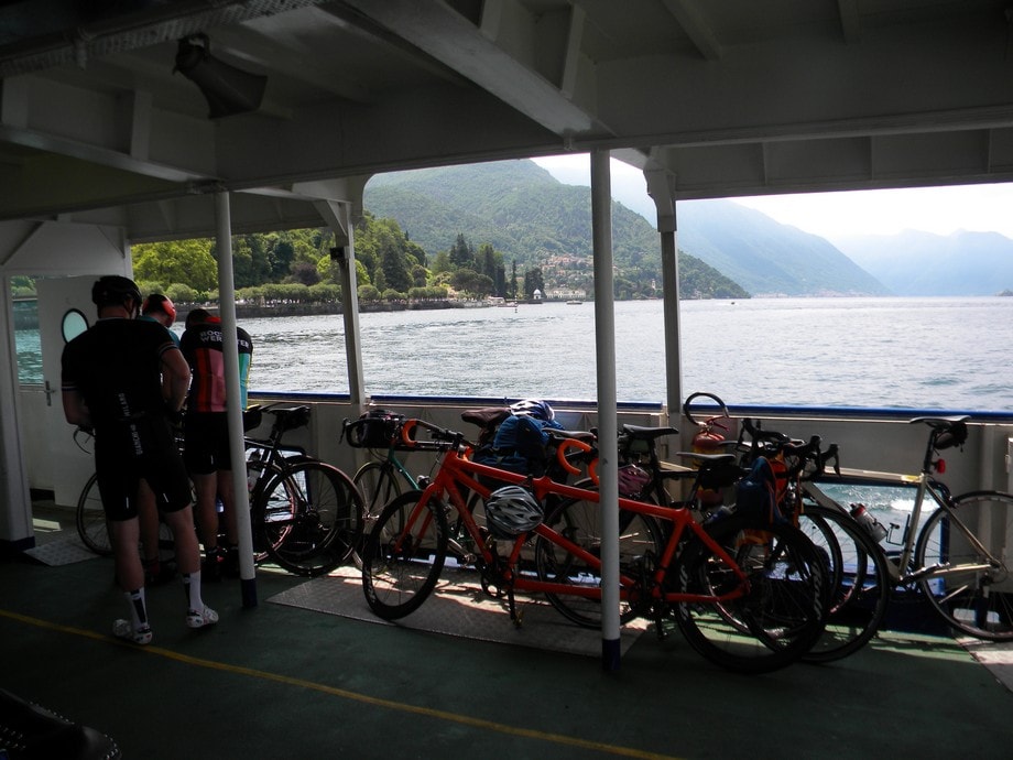 navigation Lake Como with bike