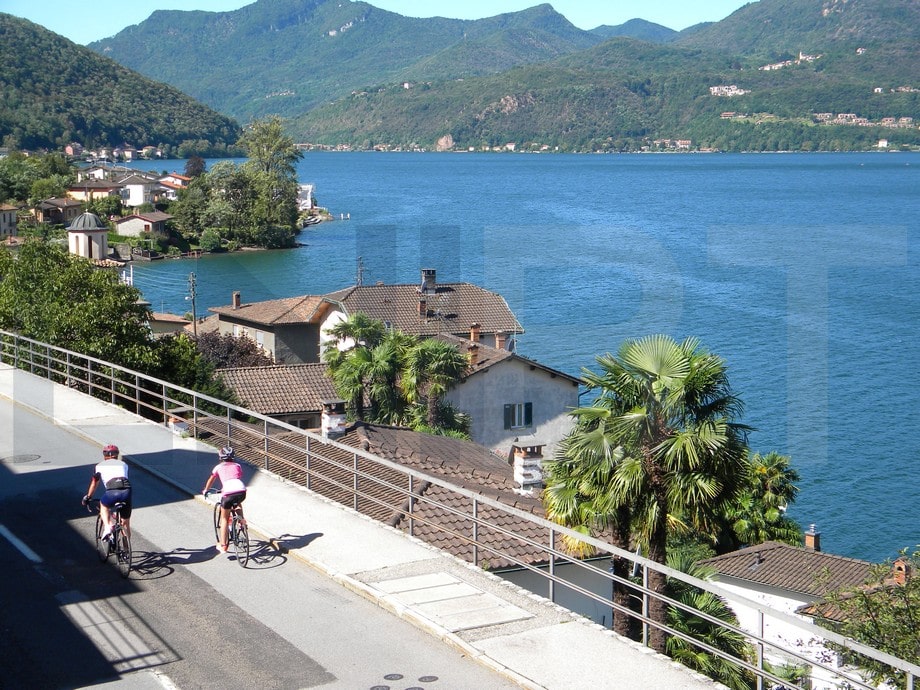 ride your bike in Swiss Italian Lakes